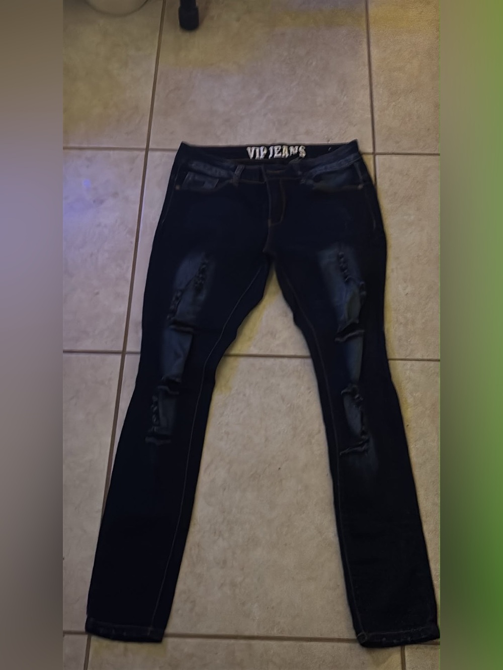 VIP Black Ripped Skinny Jeans